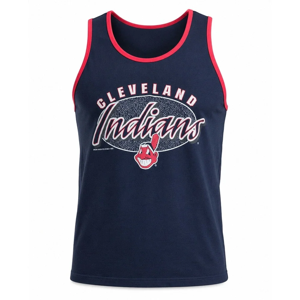 Vintage 1998 Cleveland Indians Pro Edge Tank Top Chief‎ Wahoo Mens Large MLB 90s